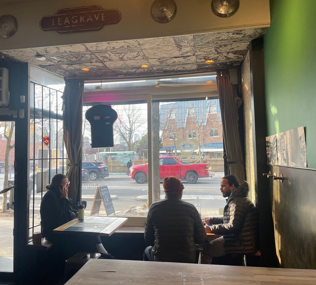 Interior of Voodoo Child Cocktail & Espresso Bar, specialty coffee shop in Toronto