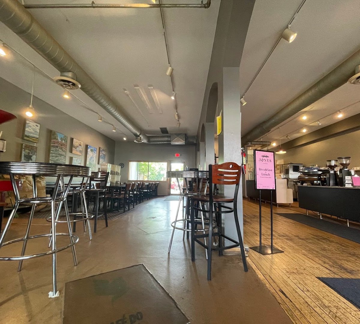 Interior of Jones Coffee - Fulton, specialty coffee shop in Minneapolis