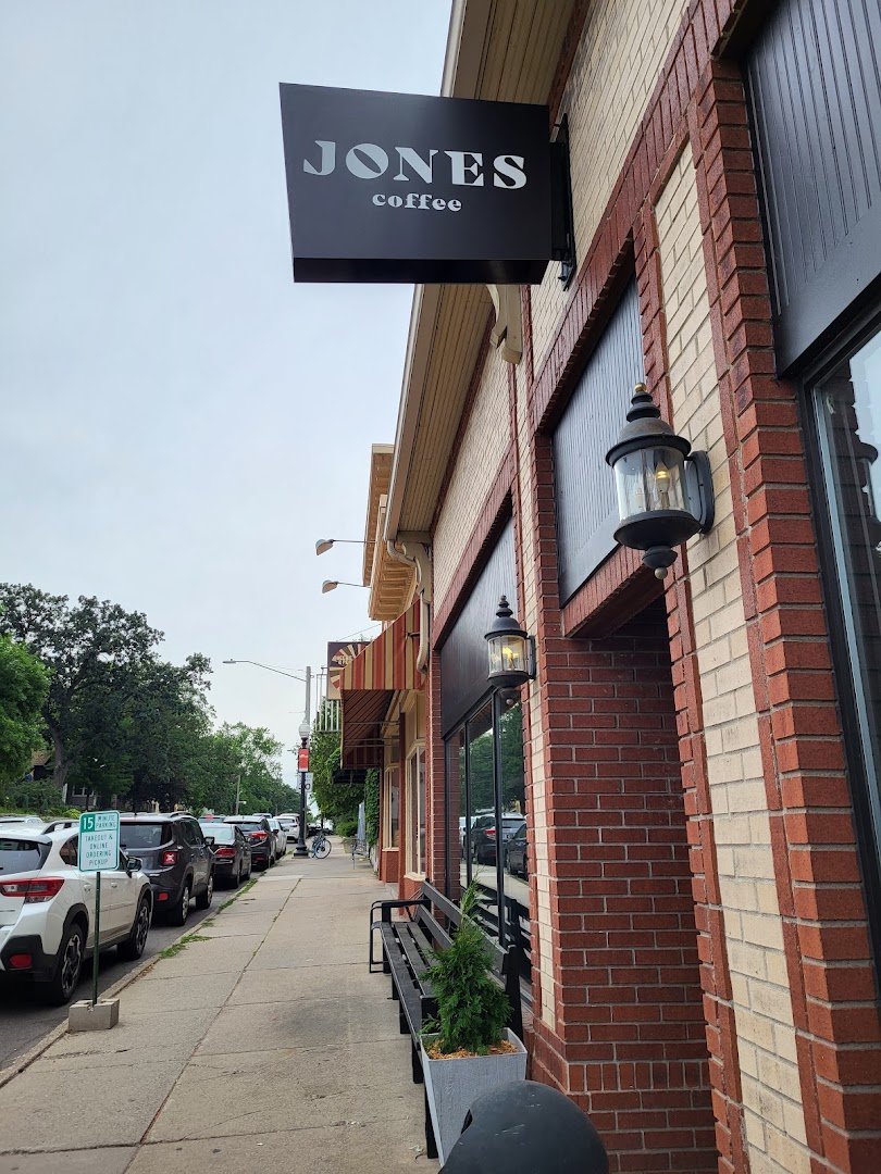 Storefront of Jones Coffee - Fulton, specialty coffee shop in Minneapolis