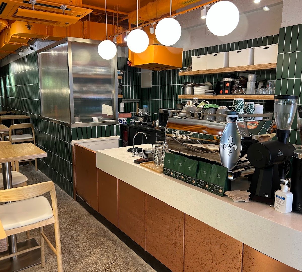 Interior of Coffeelin Espresso, specialty coffee shop in Hong Kong