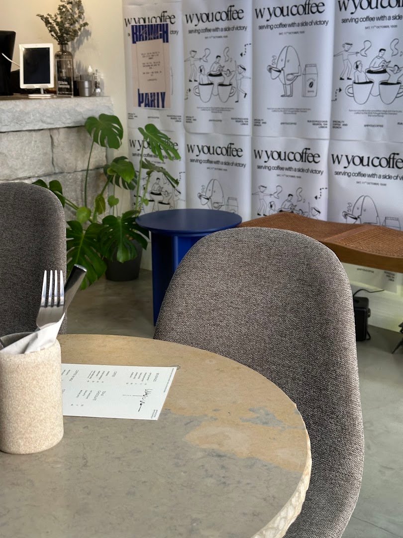 Interior of W You Coffee, specialty coffee shop in Lisbon