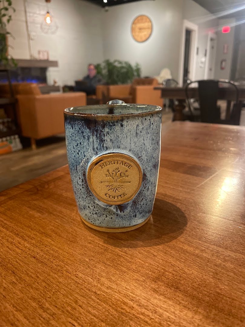 Coffee at Heritage Coffee, specialty coffee shop in Cleveland