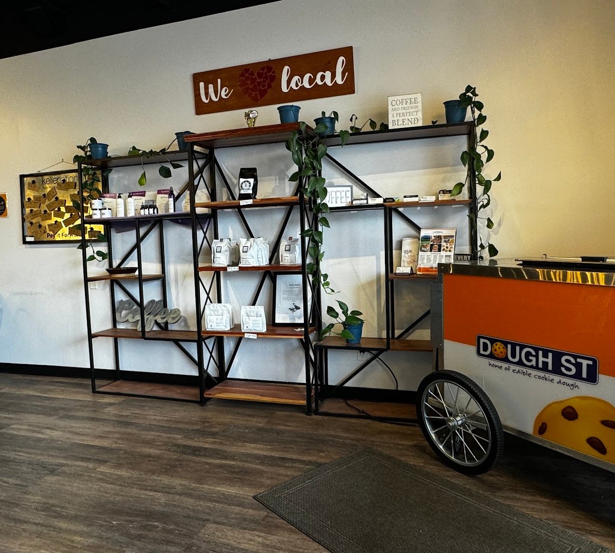 Interior of Heritage Coffee, specialty coffee shop in Cleveland