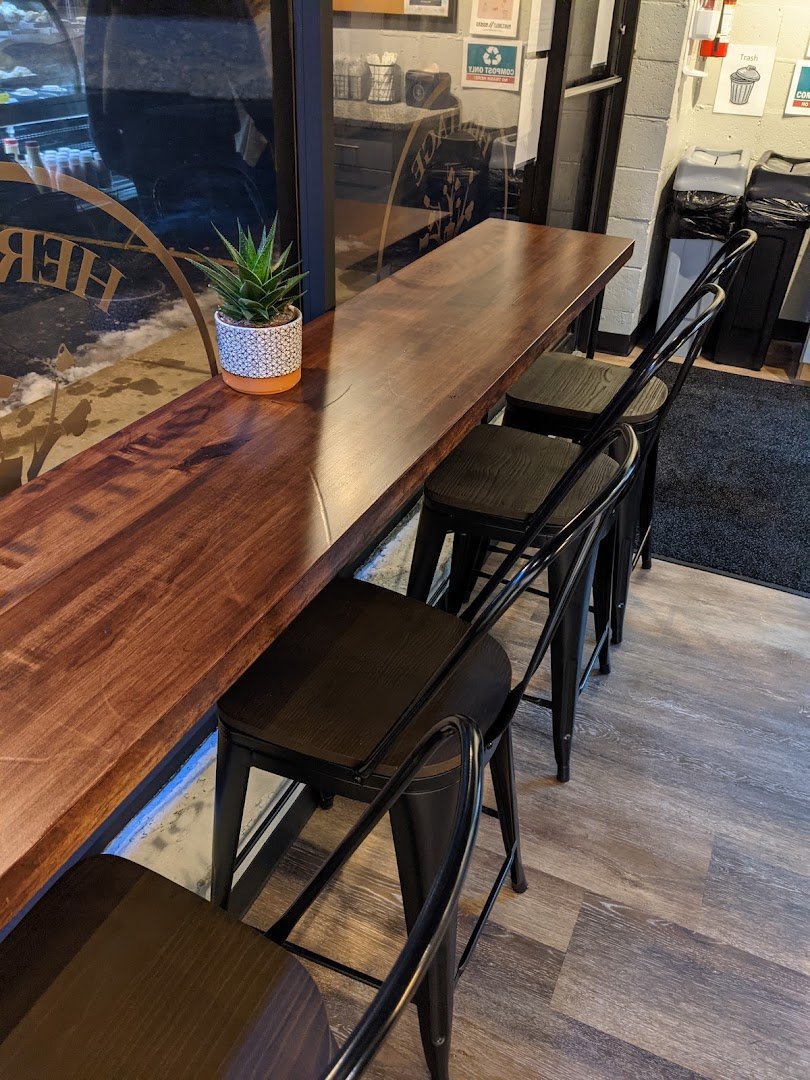 Interior of Heritage Coffee, specialty coffee shop in Cleveland