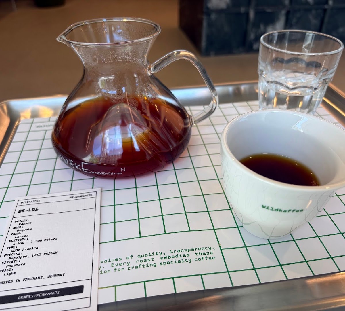Coffee at Wildkaffee Wien, specialty coffee shop in Vienna