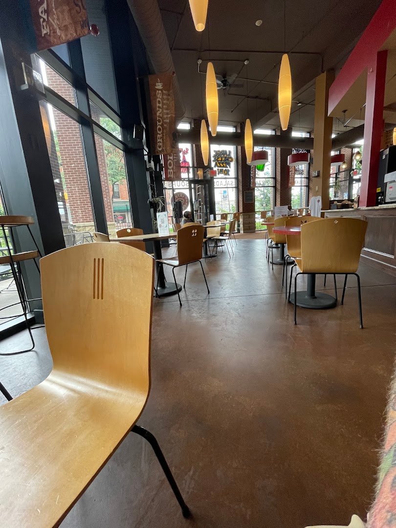 Interior of 1872 Cafe, specialty coffee shop in Rochester