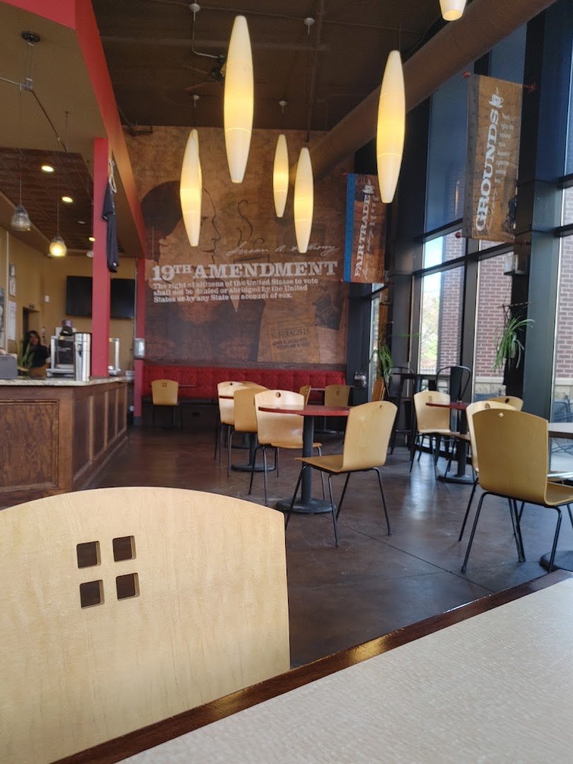 Interior of 1872 Cafe, specialty coffee shop in Rochester