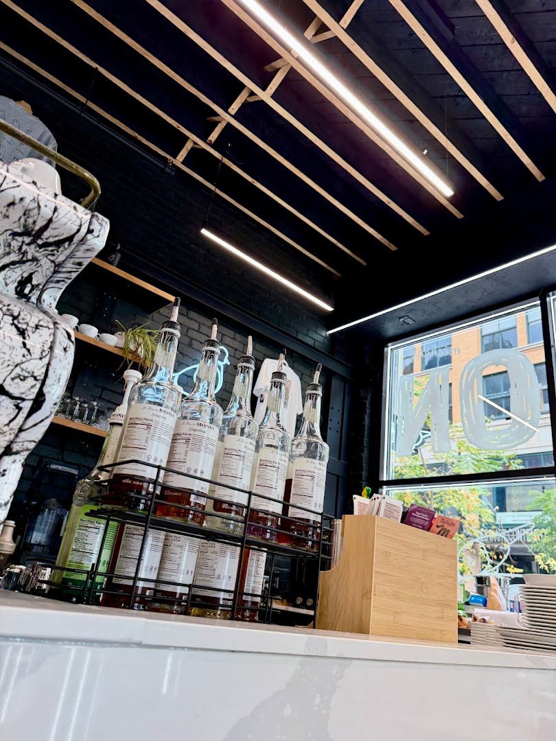 Interior of Pigeon Café, specialty coffee shop in Montreal