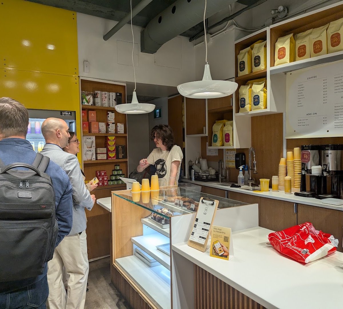 Interior of Pilot Coffee Roasters, specialty coffee shop in Toronto