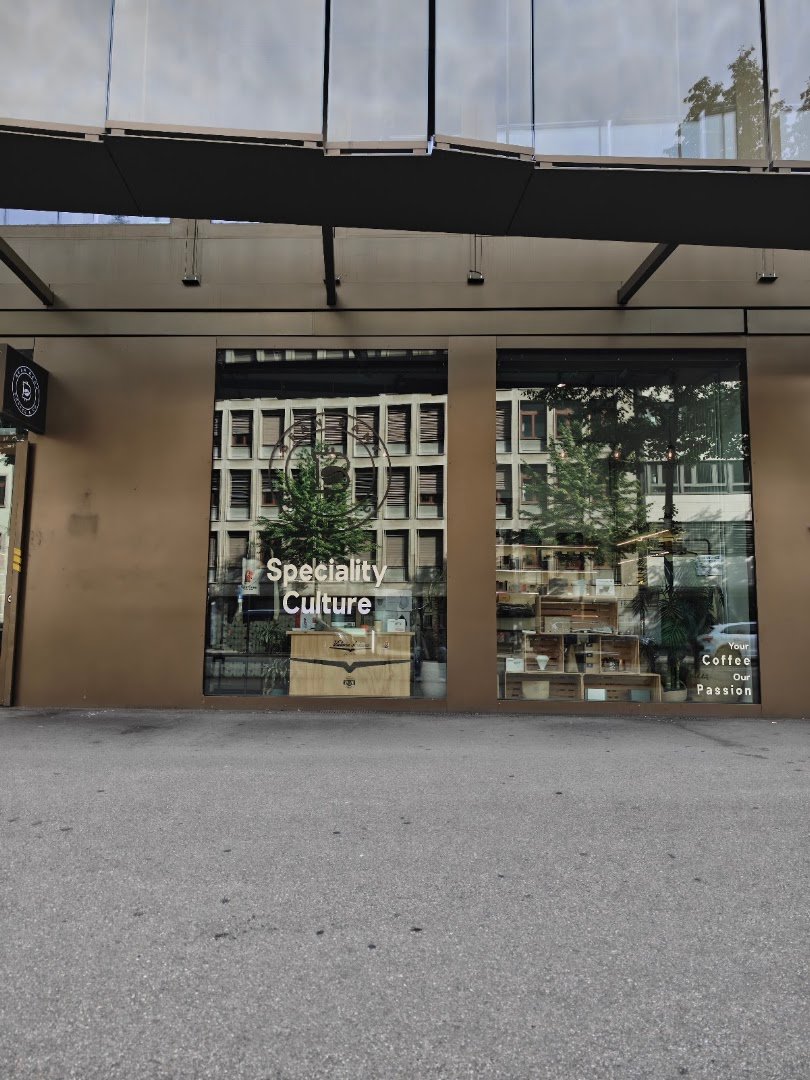 Storefront of Bean Bank Coffee & CO, specialty coffee shop in Zurich