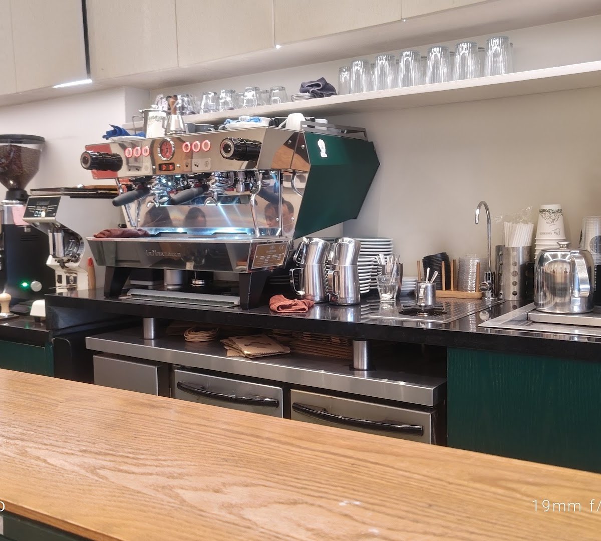 Interior of Knockbox Coffee Company, specialty coffee shop in Hong Kong