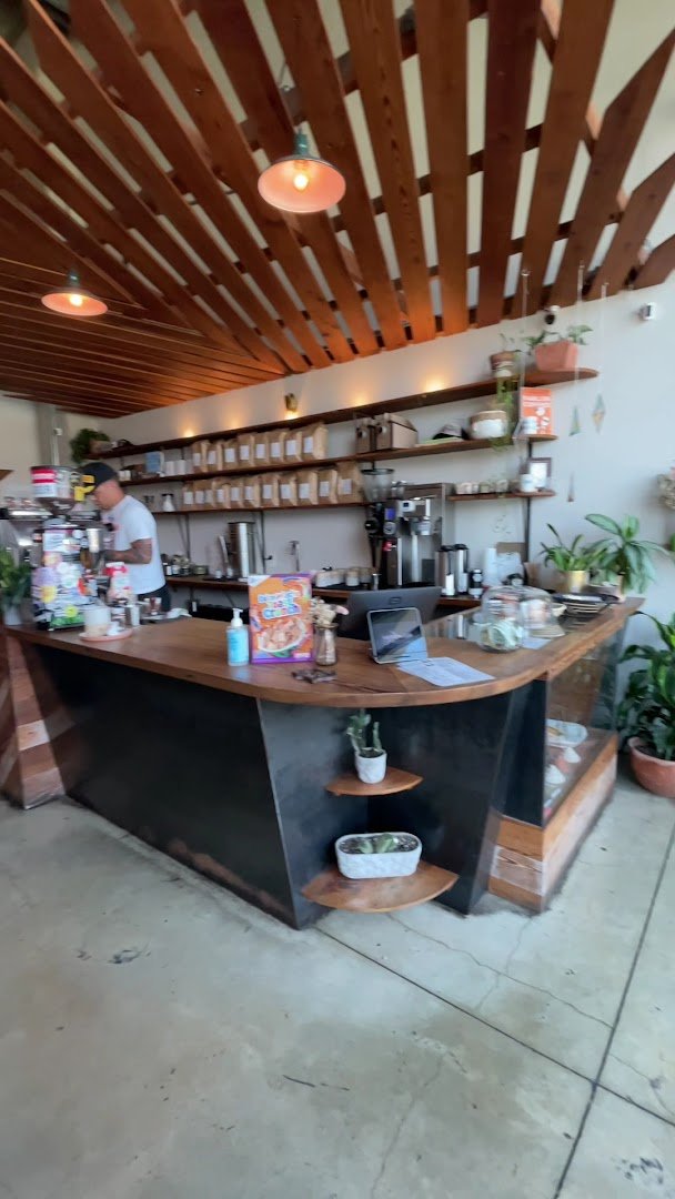 Interior of Indy Coffee Club, specialty coffee shop in San Antonio