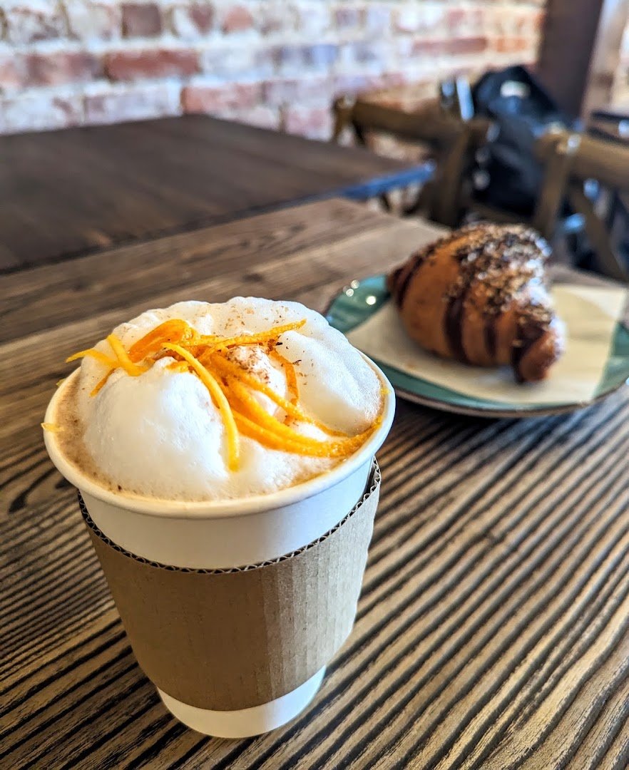 Coffee at Los Gatos Coffee Roasting Company, specialty coffee shop in San Jose