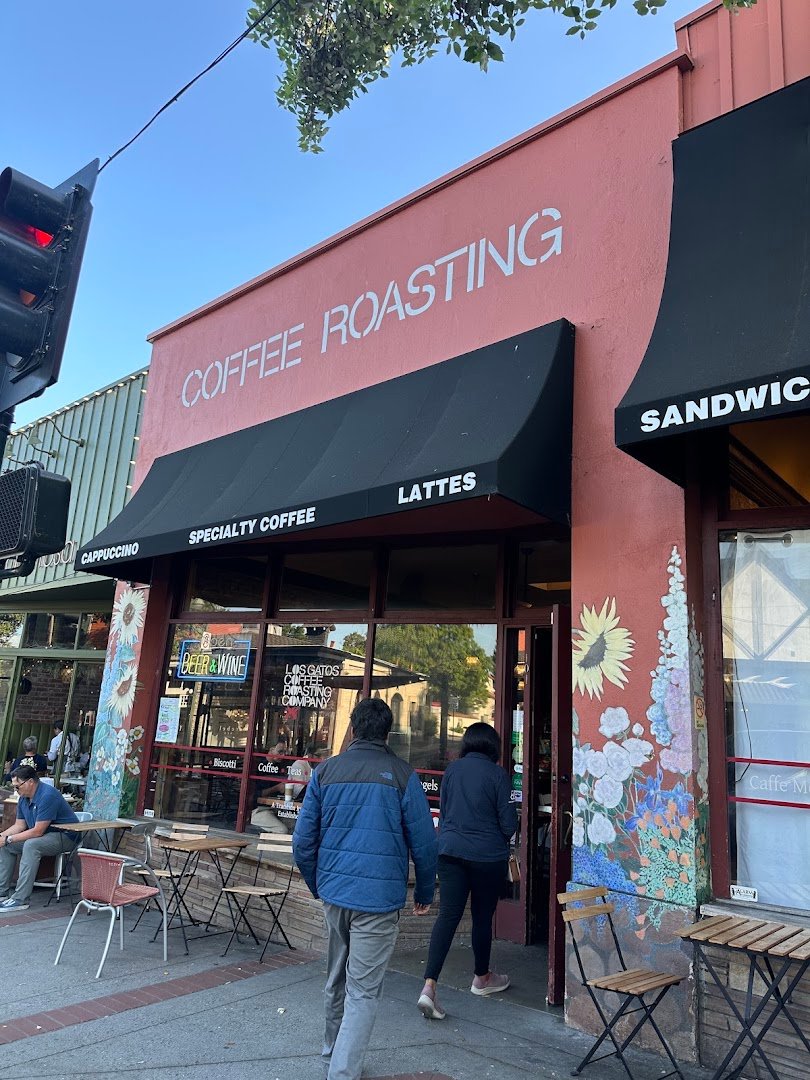 Storefront of Los Gatos Coffee Roasting Company, specialty coffee shop in San Jose