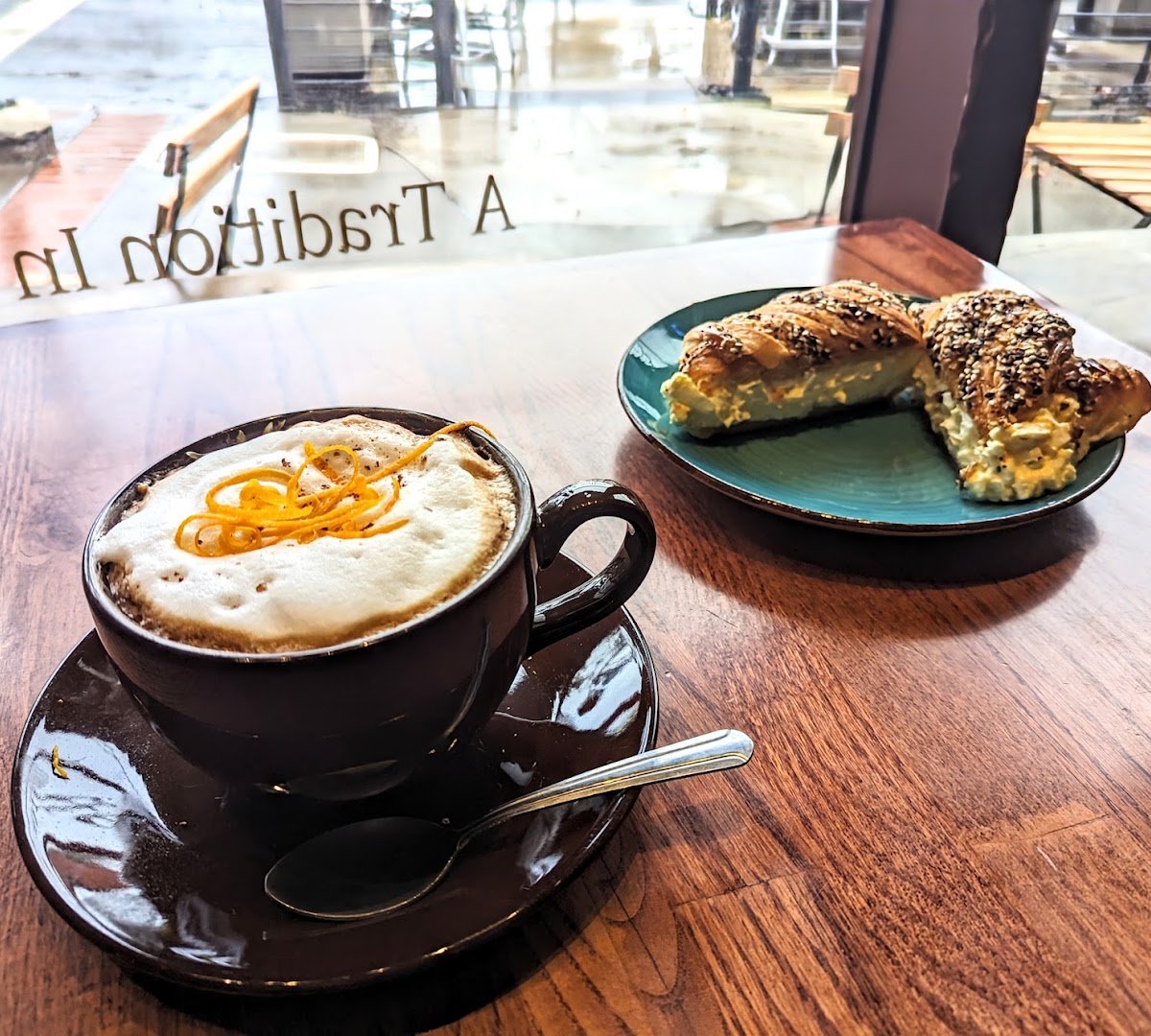 Coffee at Los Gatos Coffee Roasting Company, specialty coffee shop in San Jose
