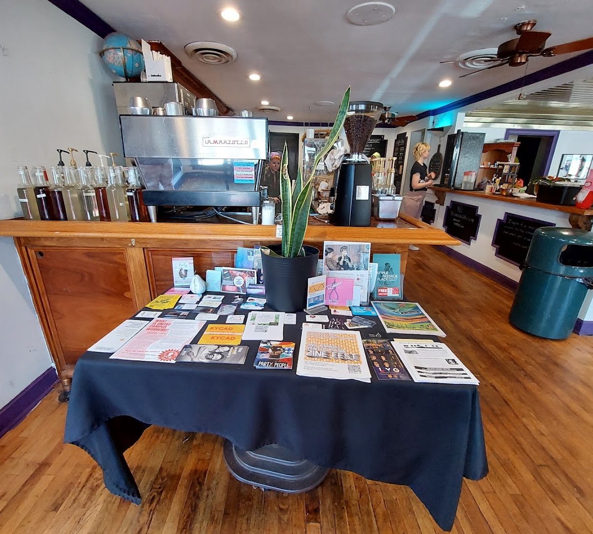 Interior of Old Louisville Coffee Co-op, specialty coffee shop in Louisville