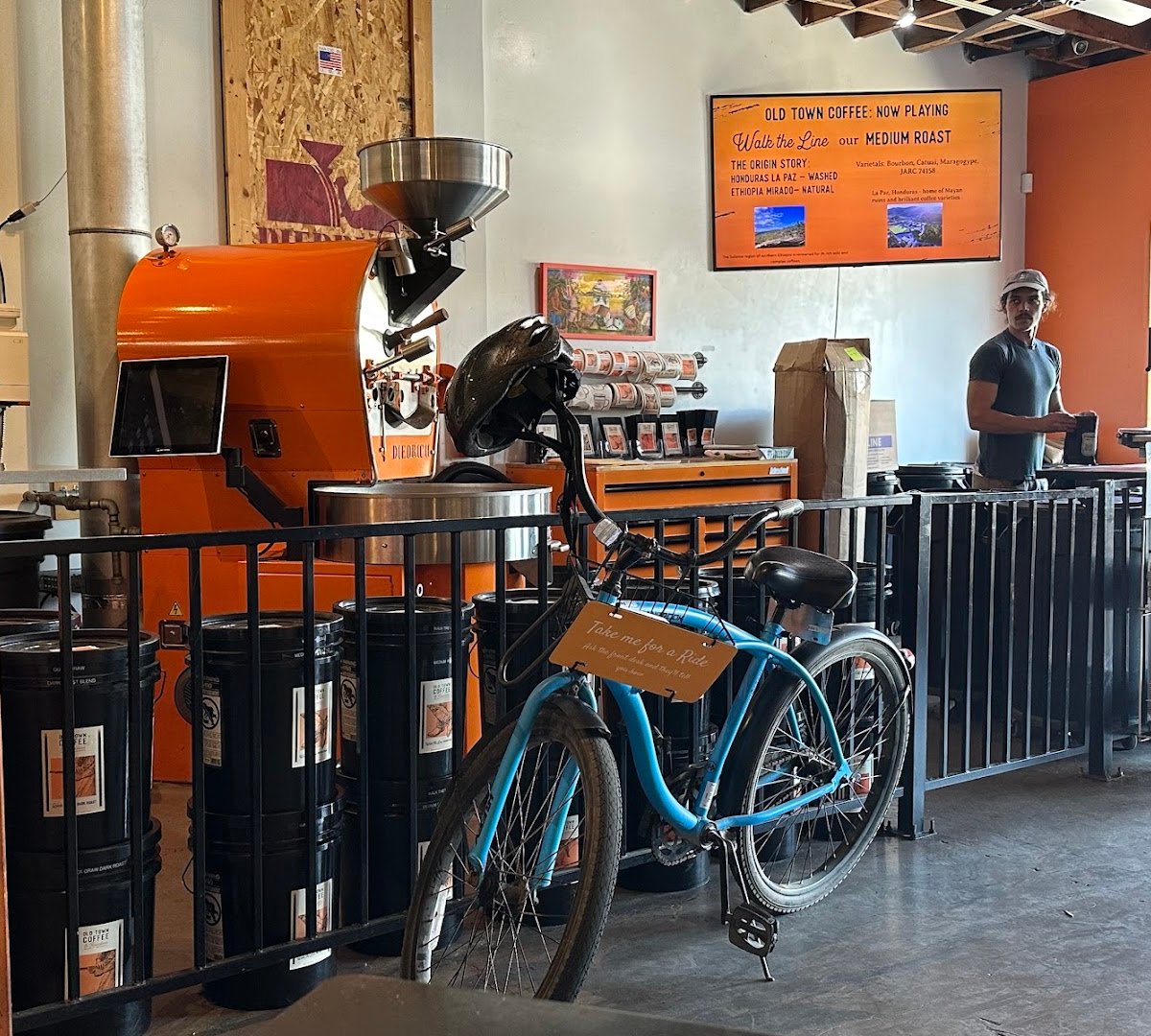 Interior of Old Town Coffee, specialty coffee shop in Santa Barbara
