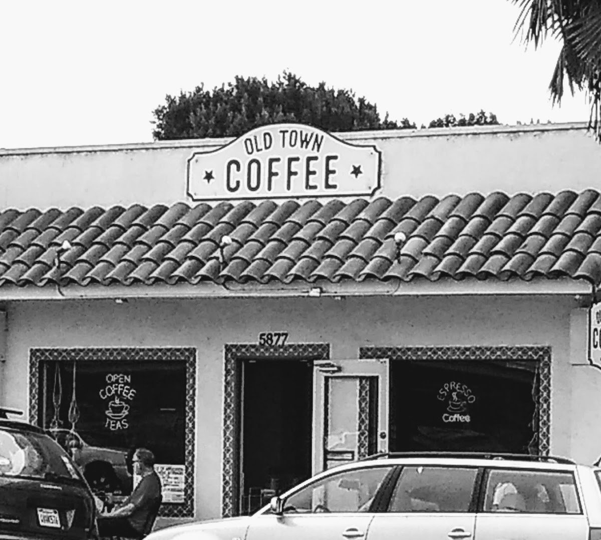 Storefront of Old Town Coffee, specialty coffee shop in Santa Barbara