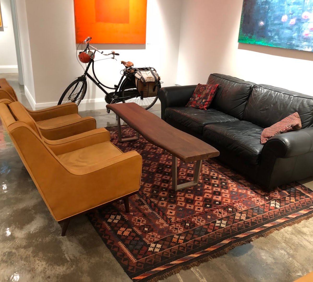 Interior of Zav Coffee Shop and Gallery, specialty coffee shop in Toronto