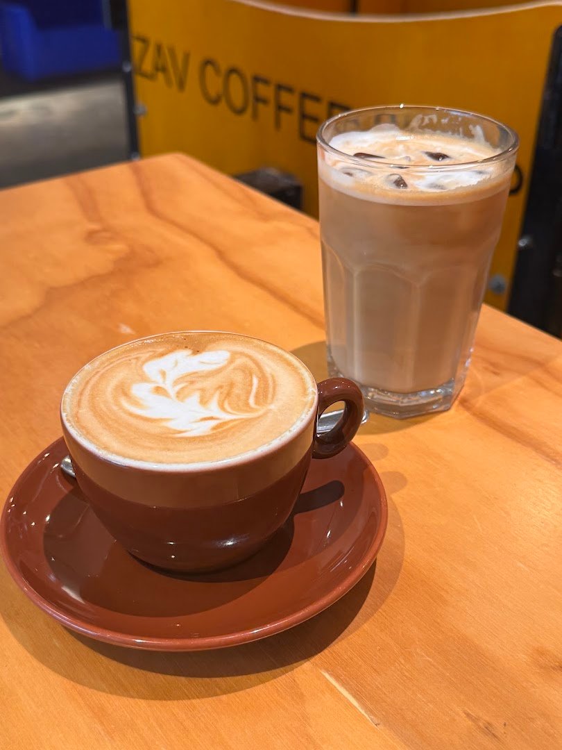 Coffee at Zav Coffee Shop and Gallery, specialty coffee shop in Toronto