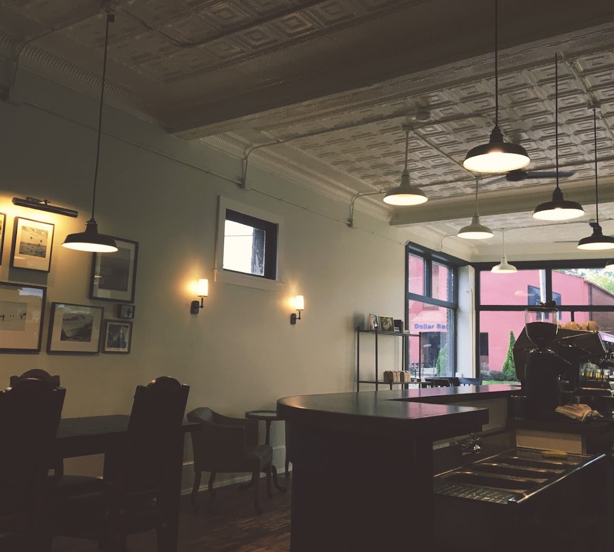 Interior of Goodkind Coffee, specialty coffee shop in Cleveland