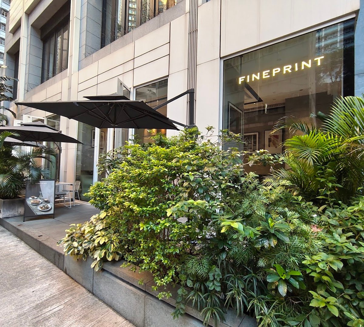 Storefront of FINEPRINT, specialty coffee shop in Hong Kong