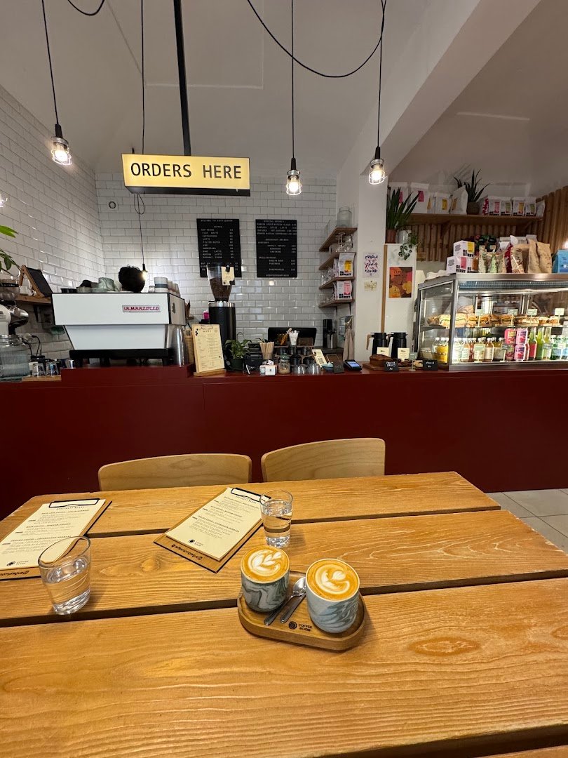 Interior of Coffee Room, specialty coffee shop in Prague