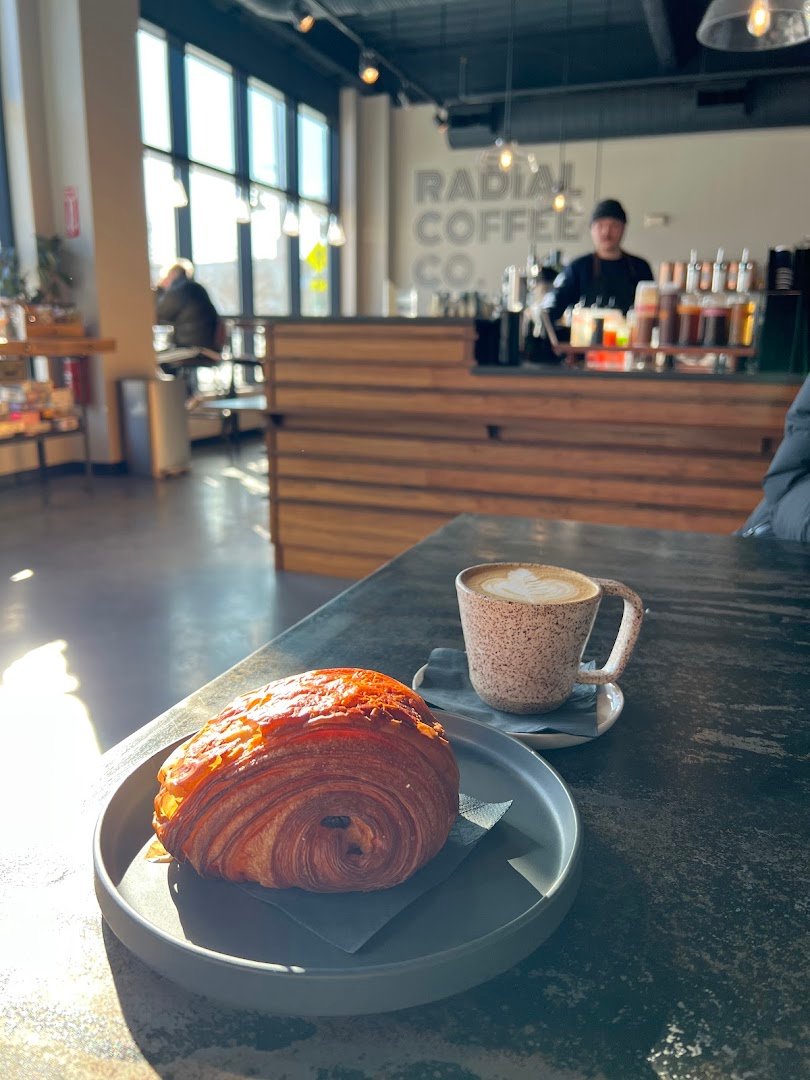 Interior of Radial Coffee Co Portland, specialty coffee shop in Portland