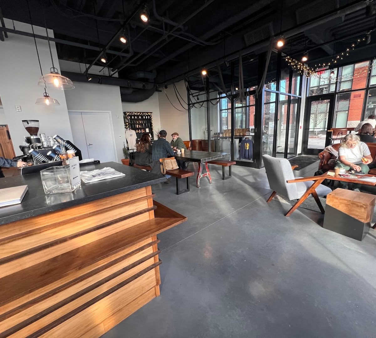 Interior of Radial Coffee Co Portland, specialty coffee shop in Portland