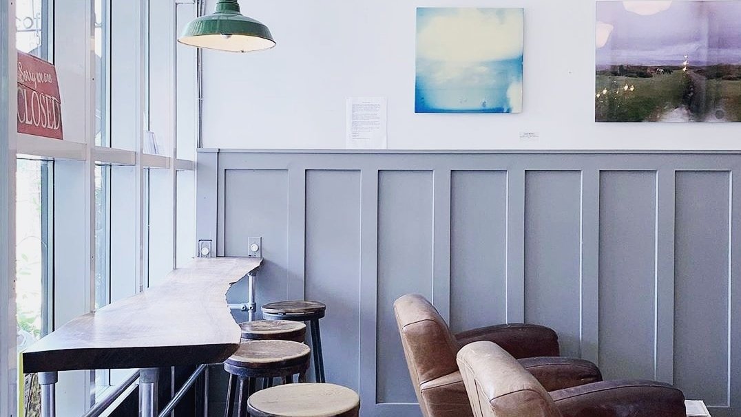 Interior of Rooster Coffee House, specialty coffee shop in Toronto