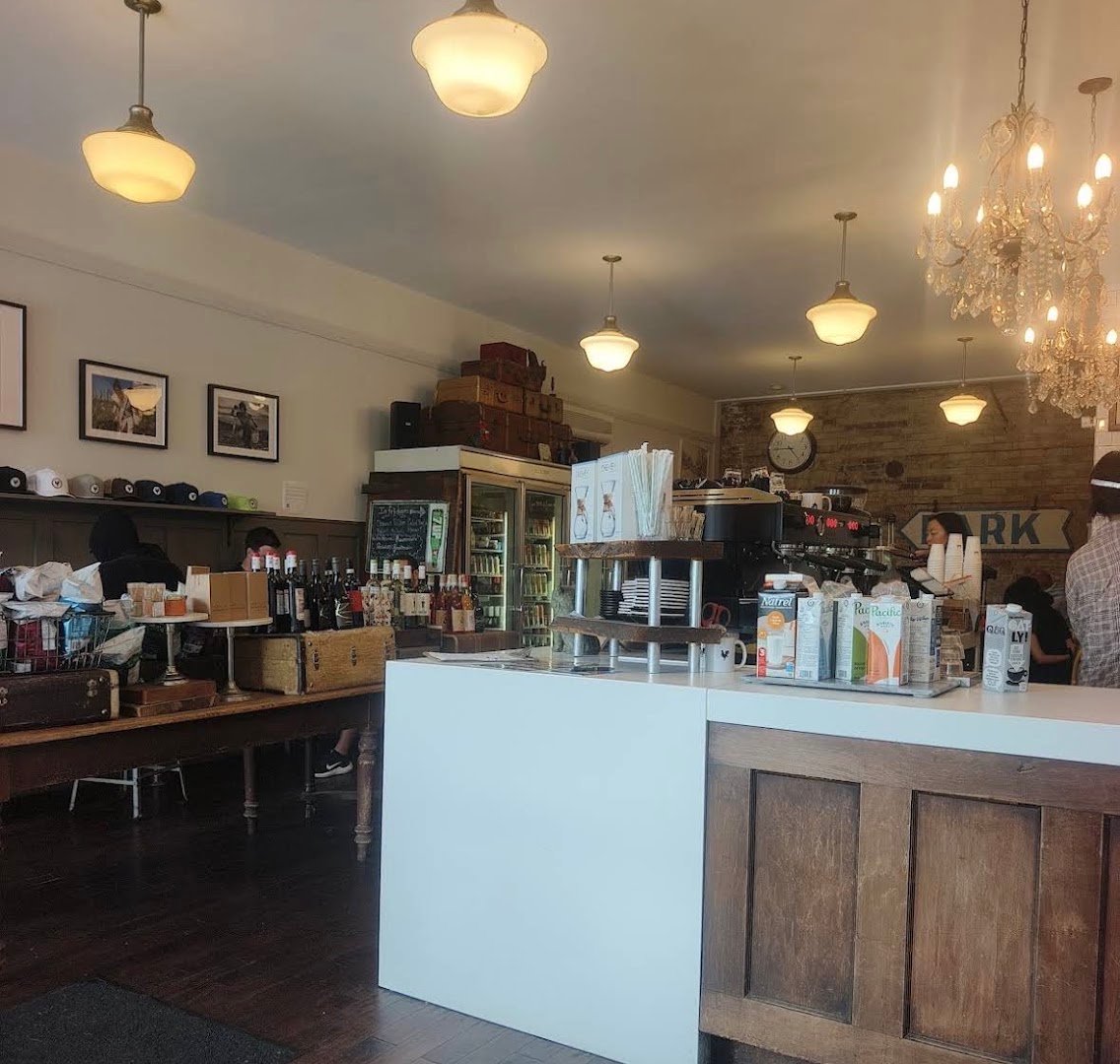 Interior of Rooster Coffee House, specialty coffee shop in Toronto