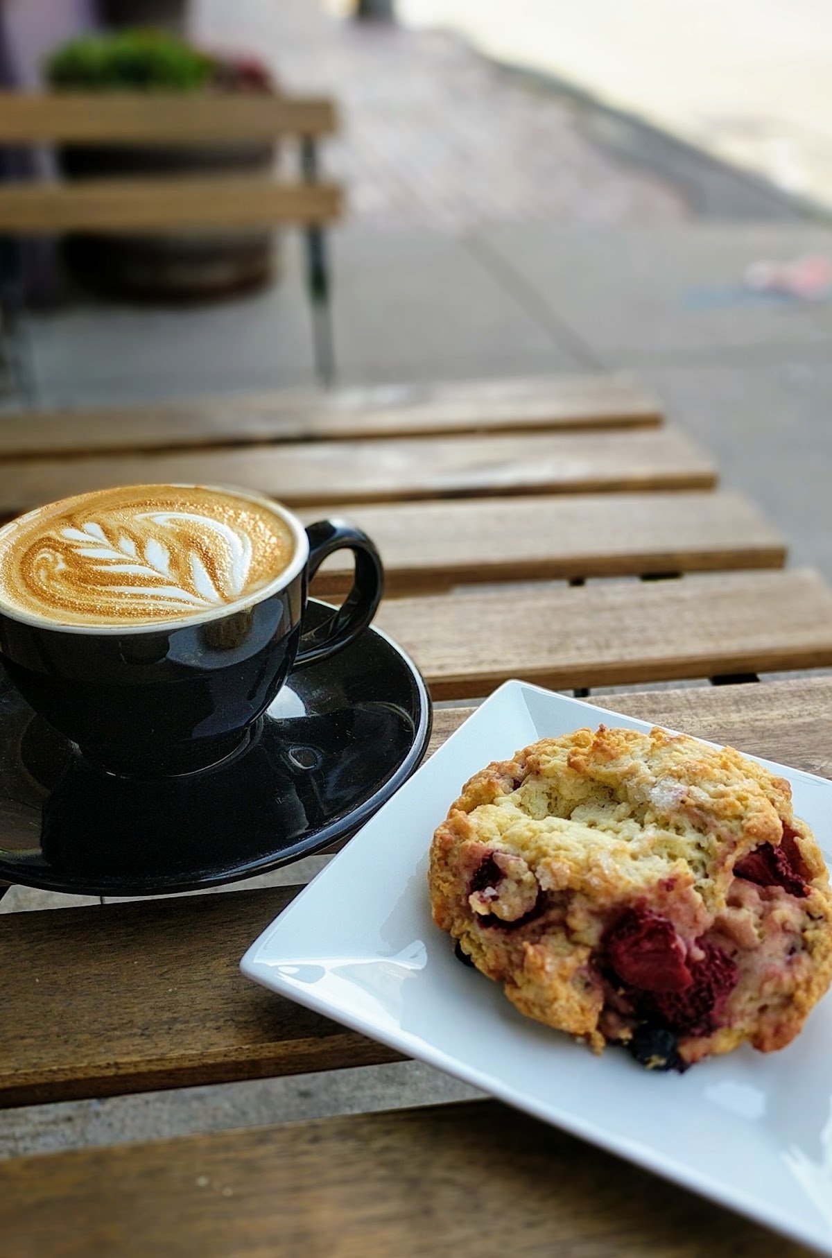 Coffee at Nine Bar Espresso, specialty coffee shop in Boston