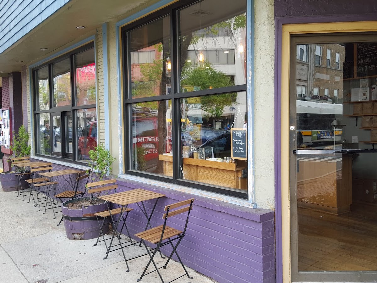 Storefront of Nine Bar Espresso, specialty coffee shop in Boston