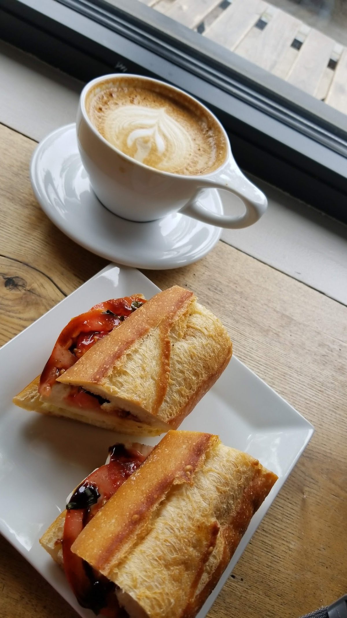 Coffee at Nine Bar Espresso, specialty coffee shop in Boston