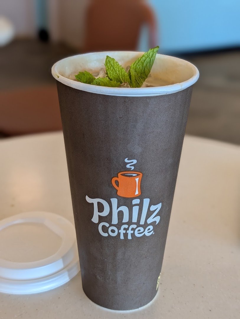 Coffee at Philz Coffee, specialty coffee shop in San Jose