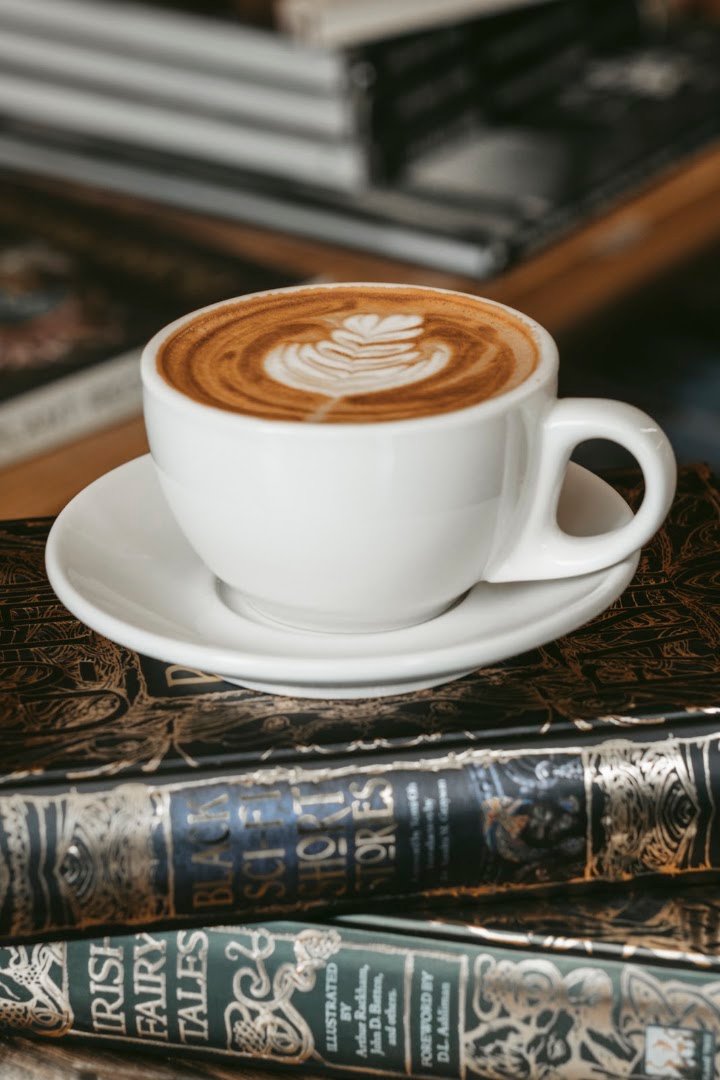 Coffee at Horizontal Coffee & Books, specialty coffee shop in Cleveland