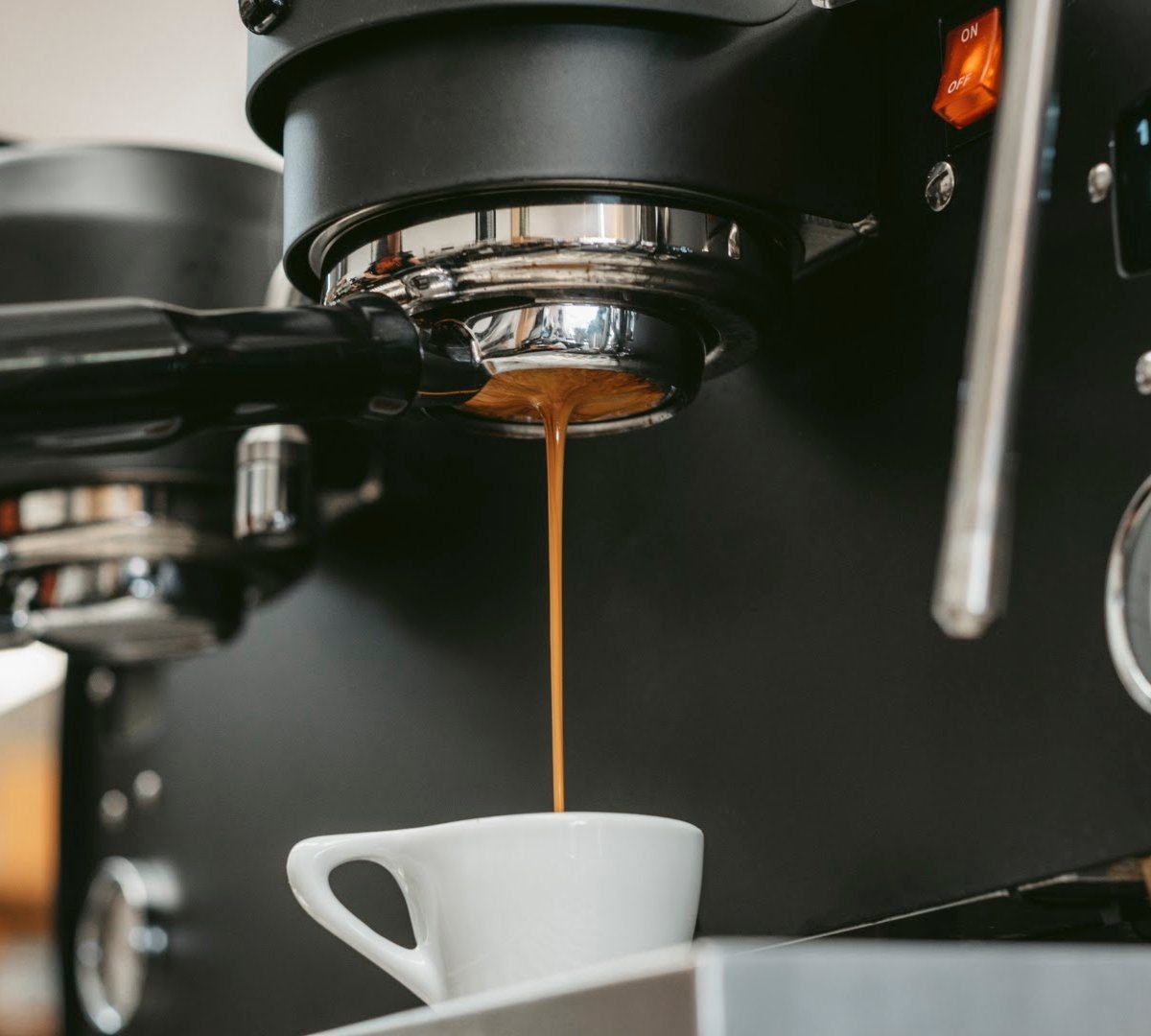 Coffee at Horizontal Coffee & Books, specialty coffee shop in Cleveland