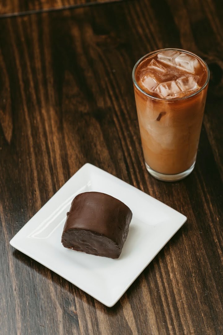 Coffee at Horizontal Coffee & Books, specialty coffee shop in Cleveland