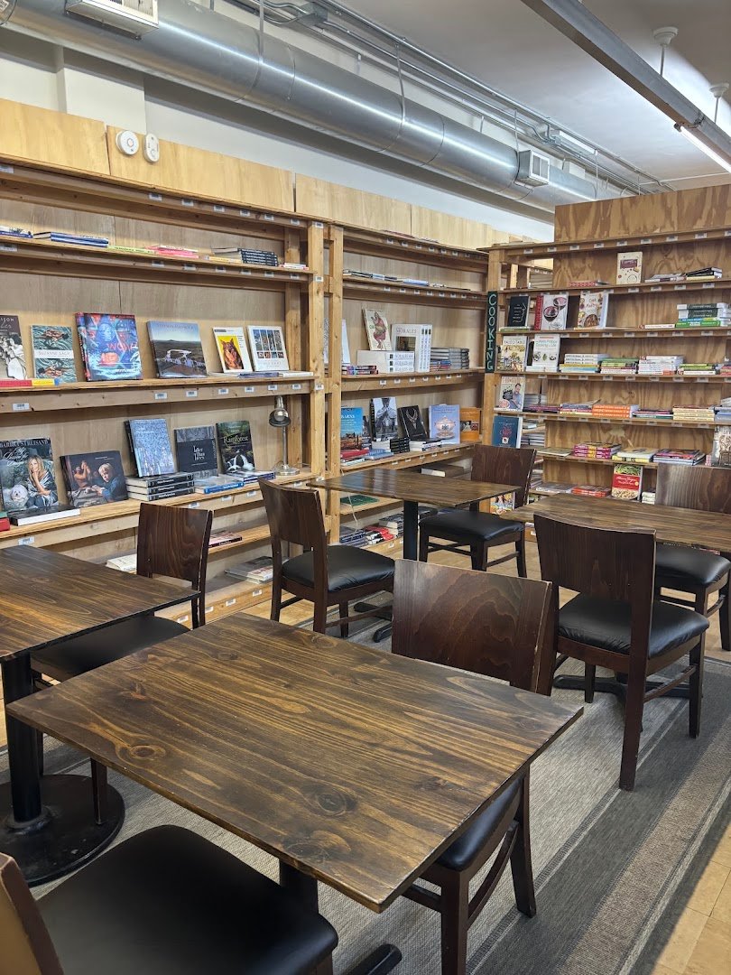 Interior of Horizontal Coffee & Books, specialty coffee shop in Cleveland