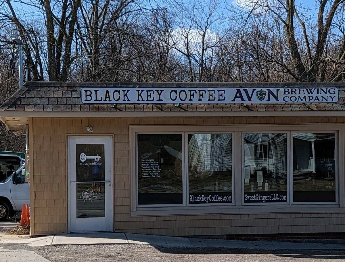 Storefront of Black Key Coffee, specialty coffee shop in Cleveland