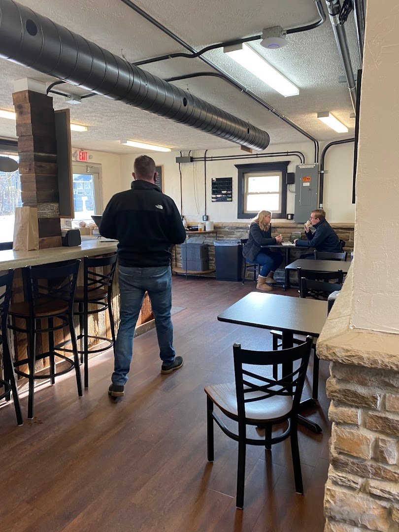 Interior of Black Key Coffee, specialty coffee shop in Cleveland