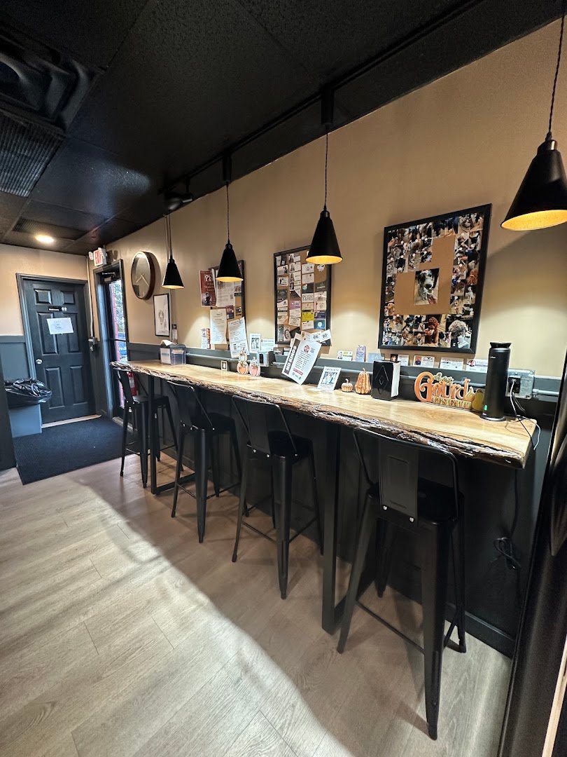 Interior of Little Bits Coffee Roasters, specialty coffee shop in Rochester