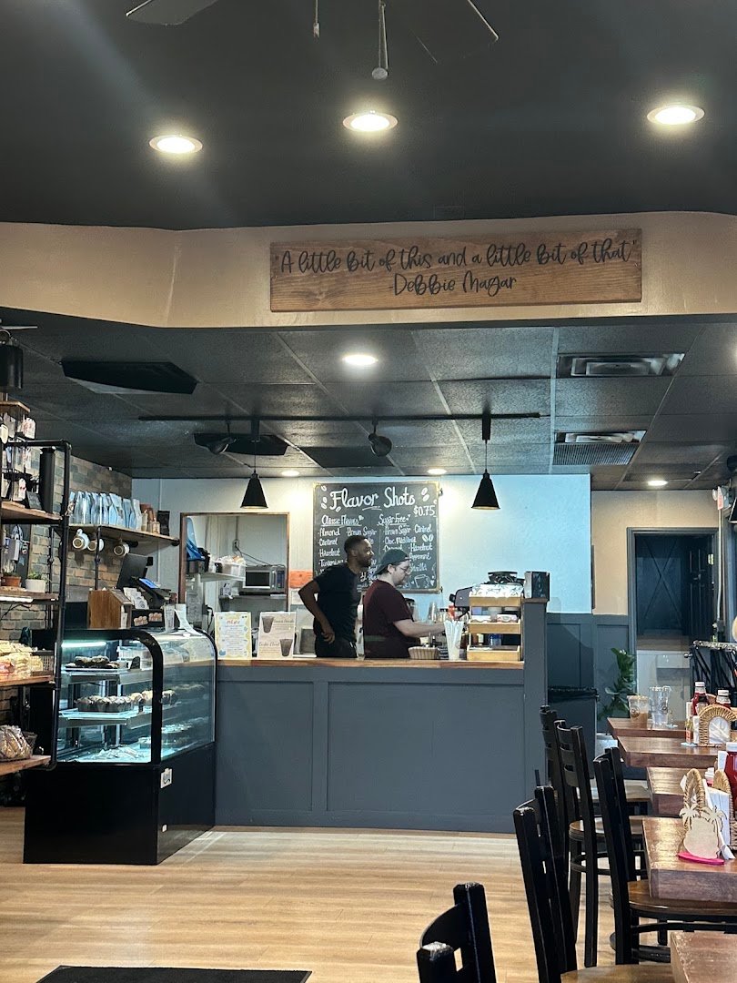 Interior of Little Bits Coffee Roasters, specialty coffee shop in Rochester