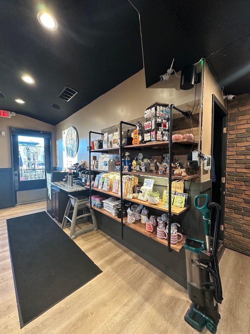 Interior of Little Bits Coffee Roasters, specialty coffee shop in Rochester