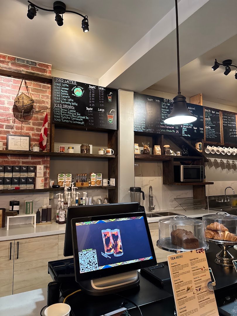 Interior of Mofer Coffee St. Clair, specialty coffee shop in Toronto