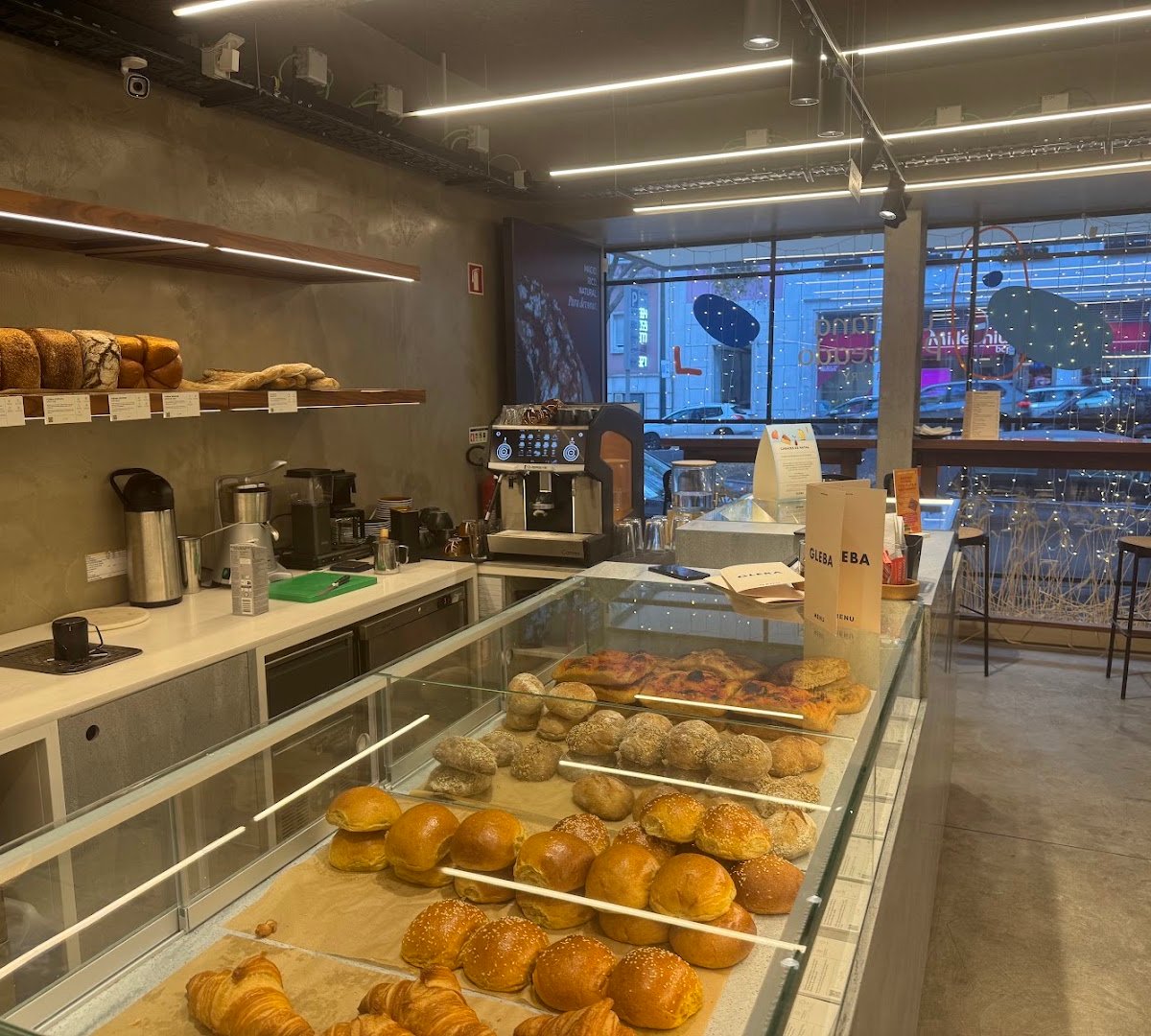 Interior of Gleba António Augusto Aguiar – Padaria & Café de Especialidade, specialty coffee shop in Lisbon