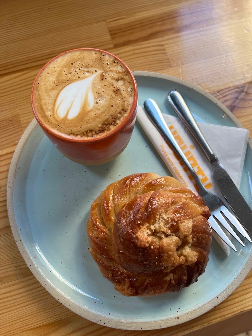 Coffee at Ubuntu, specialty coffee shop in Athens