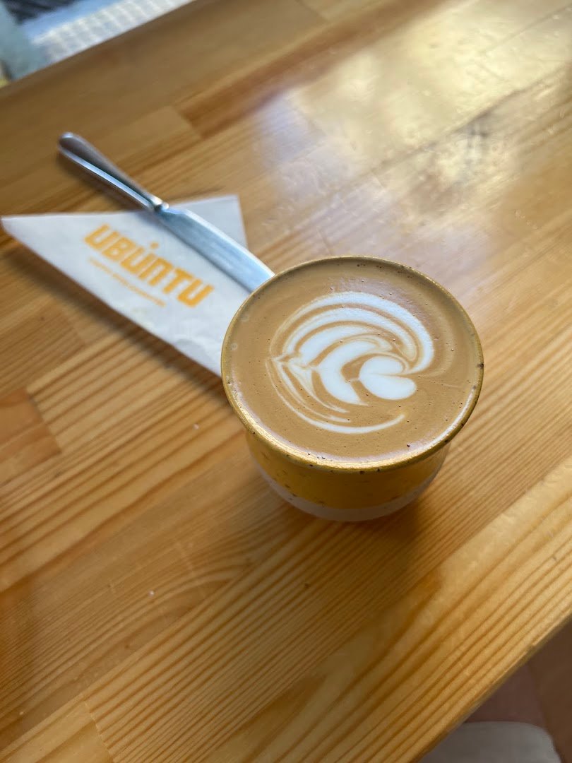 Coffee at Ubuntu, specialty coffee shop in Athens