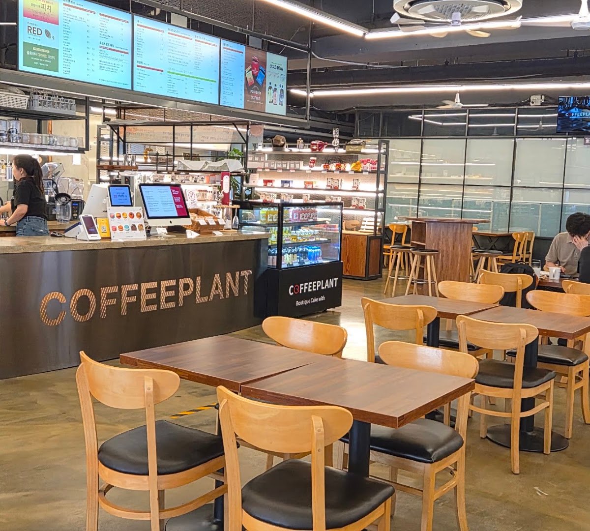 Interior of COFFEEPLANT, specialty coffee shop in Seoul