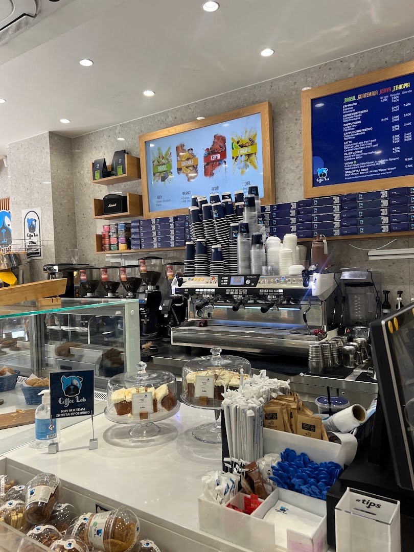 Interior of Coffee Lab Syntagma Athens, specialty coffee shop in Athens
